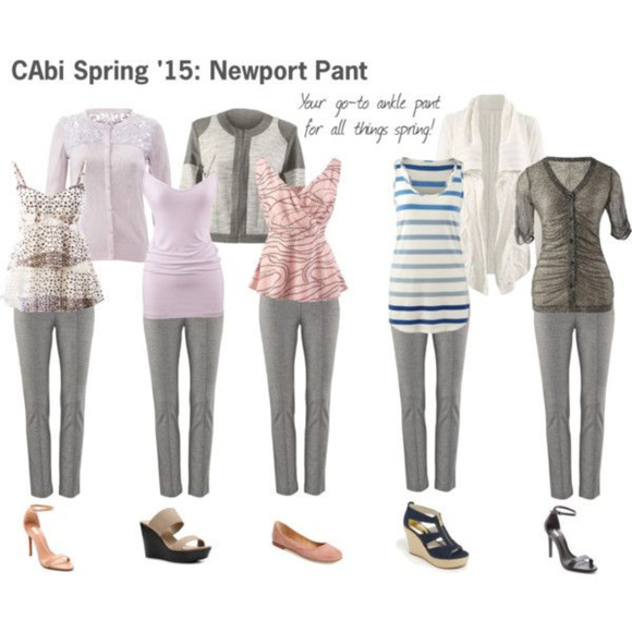 Cabi Newport Pant in Grey Ponte - Picture 3 of 5